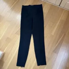 BY MALENE BIRGER　総ゴム　裾ジップストレッチパンツ　黒のサムネイル