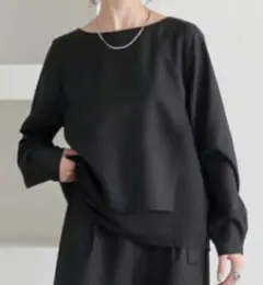 n'Or 　ブラック　長袖シャツ　トップス 　レイヤード　サイズLL〜3Lのサムネイル