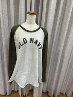 【OLD NAVY】メンズLサイズ 長袖カットソー オリーブ