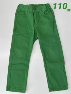 H&M デニムパンツ　カラーパンツ　グリーン　110㎝