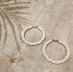 BANNER BARRETT【dix】 サークルパールピアス