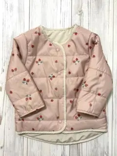 リバーシブル★いちご柄中綿ジャケット
