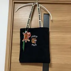 AMBER ROAR トートバッグ 黒 キャンバス