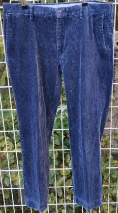 い*ー様 ポロラルフローレンネイビー コーデュロイ ワイドパンツW36L30