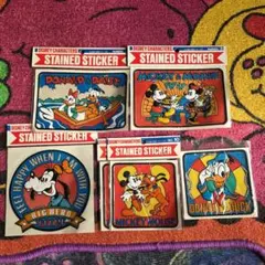 昭和レトロ ディズニーキャラクター ステッカー 6枚セット