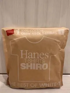 新品　Hanes ヘインズ　SHIRO クルーネックTシャツ　L