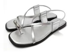 AmiAmi サンダル シルバー 36 (23.0cm)