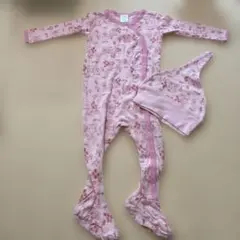 KicKee Pants ベビー カバーオール 帽子セット ピンクのサムネイル