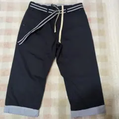 PLUS ONE メンズ クロップドパンツ ブラック Lサイズ【新品未使用】