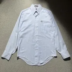 80s90s USA製 ヴィンテージ アロー 無地 BD ドレス シャツ 刺繍