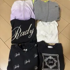 Rady ブラック 長袖Tシャツ &パーカーセット