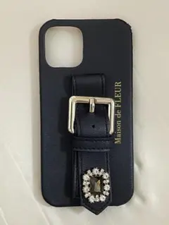 Maison de FLEUR iPhoneケース ブラック ビジューのサムネイル