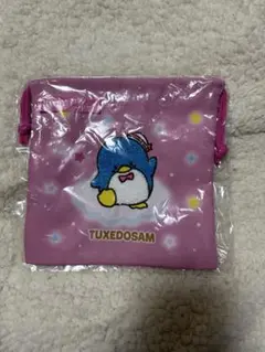 2025年サンリオキャラクター大賞当りくじ タキシードサム　巾着