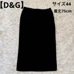 【D&G】ドルチェアンドガッバーナ スカート ロング ベロア 黒 サイズ44のサムネイル