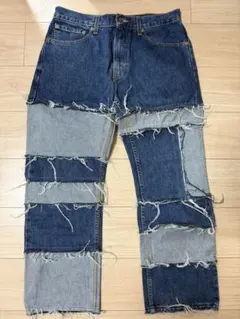 Levi's 503 リメイク パッチワークデニム カスタム y2k グランジ