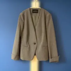 UNITED ARROWS グレー ノーカラージャケット38（Mサイズ相当）