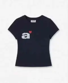 【新品・タグ付き】韓国人気 aeae ハートロゴ Tシャツ カットソー トップス