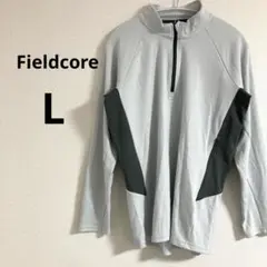 ワークマン フィールドコア メンズ ハーフジップ 長袖 カットソー グレー L