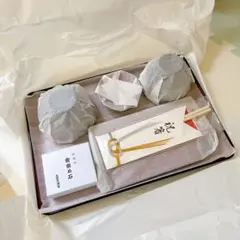 お食い初め 食器セット 祝箸　歯固め石付き