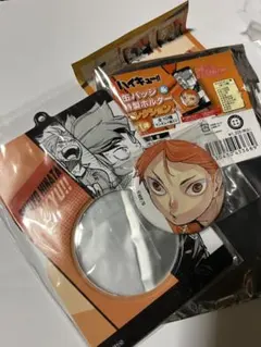 ハイキュー 日向翔陽 缶バッジ & 特製ホルダーコレクション