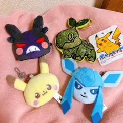 ポケモン フェイスぬいぐるみ　モルペコ 　ピカチュウ グレイシア　ナエトル
