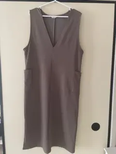 マタニティ　ノースリーブひざ丈ワンピース M
