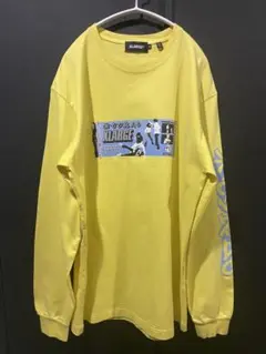 X-LARGE 長袖Tシャツ 黄 Mサイズ　米・じタ良ムも　エクストララージ
