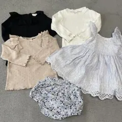 商談中ロンT3枚、ワンピース1枚、ブルマ1枚　80