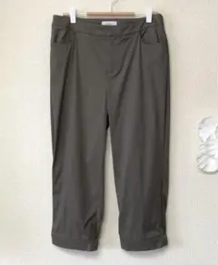 アリスバーリー　シンプル半端丈パンツ　L11号　オリーブ　新品15,000+税のサムネイル