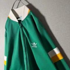 台湾製★adidas 90s トラックジャケット 刺繍 S〜M マルチカラー