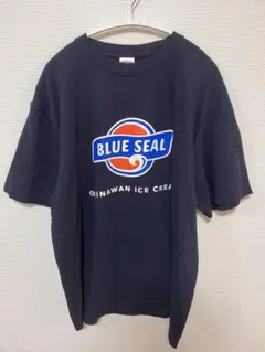 【美品】ブルーシール　沖縄　Tシャツ　XLサイズ　ネイビーのサムネイル