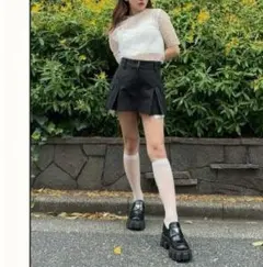 未使用！rosyluce　板野友美　キュロット スカート風 短パン ブラック