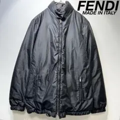 美品★フェンディ　ズッカ　スプリング　ダウンベスト　メッシュ切り替え　44 美品☆フェンディ ズッカ スプリング ダウンベスト メッシュ切り替え
