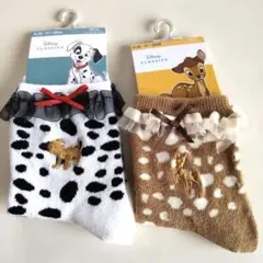 101匹わんちゃん バンビ　靴下　2枚組