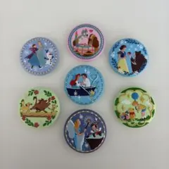 ディズニー刺繍缶バッジ 7個セット