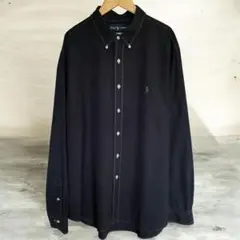 【美品】90s ラルフローレンRalph LaurenブラックウォッチシャツXLのサムネイル