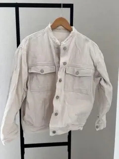 ホワイト コットンジャケット Mサイズ