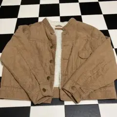 earth music&ecology コーデュロイブラウン　ボアジャケット