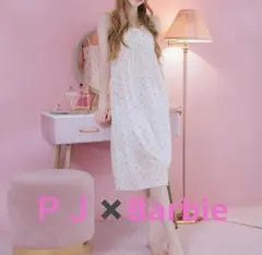 ピーチジョン　バービー　Barbie コラボ　ルームウェア　ワンピース　新品のサムネイル