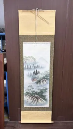 北村雨江　山水画 掛軸 水墨画 山岳風景 伝統美術品　QW5094 北村雨江 山水画 掛軸 水墨画 山岳風景 伝統美術品 QW5094 - メルカリ
