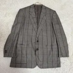 Oscar de la Renta チェック柄ジャケット ブラウン系 ビジネスのサムネイル