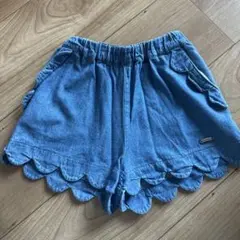 プティマイン　100 ショートパンツ　スカラップ