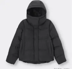 美品　GU ヒートパデッドブルゾン　ショート丈　L 黒