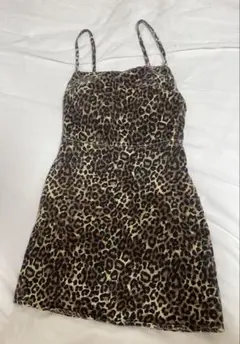 ZARA ヒョウ柄キャミワンピース XS