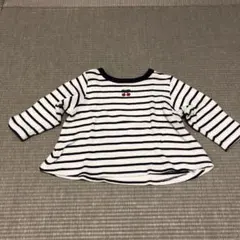 【専用】ストライプ柄長袖カットソー　petitmain