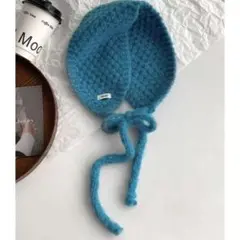 SHEIN イヤーマフラー イヤーニット レイクブルー 176229382