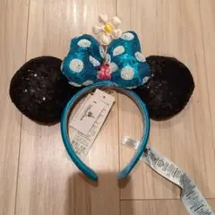 【新品未使用】タグ付き 海外ディズニー カチューシャ　水玉 スパンコール