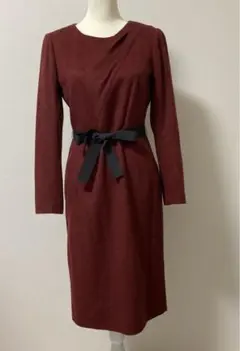 ポールカ　ウールワンピース38