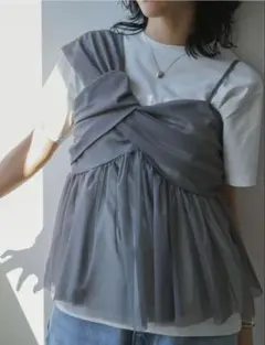 Re:EDIT チュール ワンショルダー キャミソール Mサイズのサムネイル