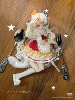 不可食用人形　ニャニャニャ次元　白猫 シークレット　喵喵喵次方 ドールBJD 不可食用人形 ニャニャニャ次元 布偶猫 シークレット喵喵喵次方 ドール